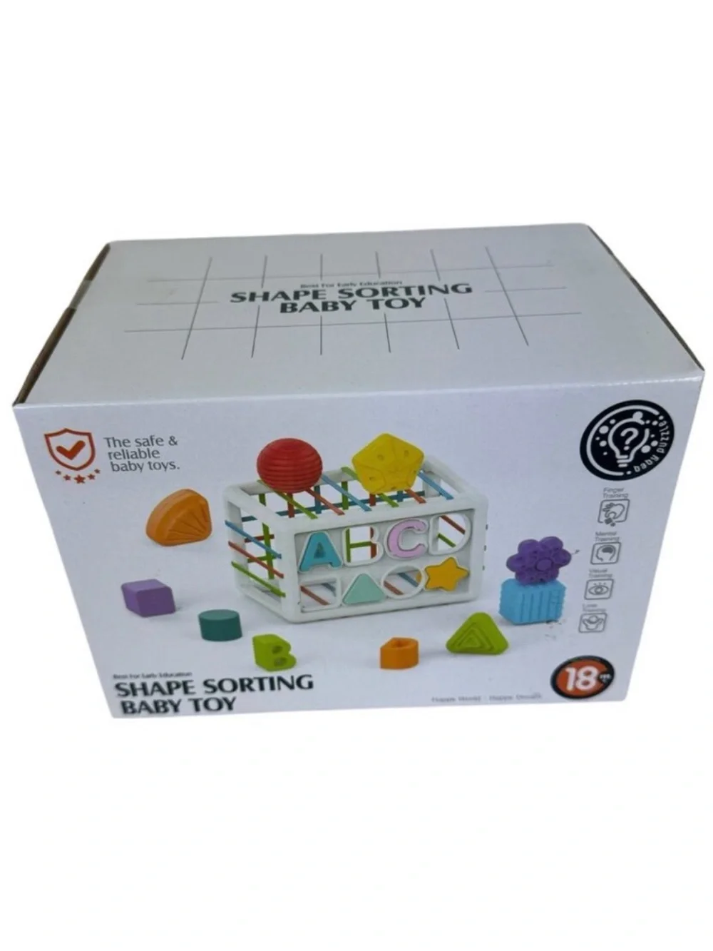 New In‎ Box Colorful Shape Letter Sorting Montessori Baby Toy 18 Months +